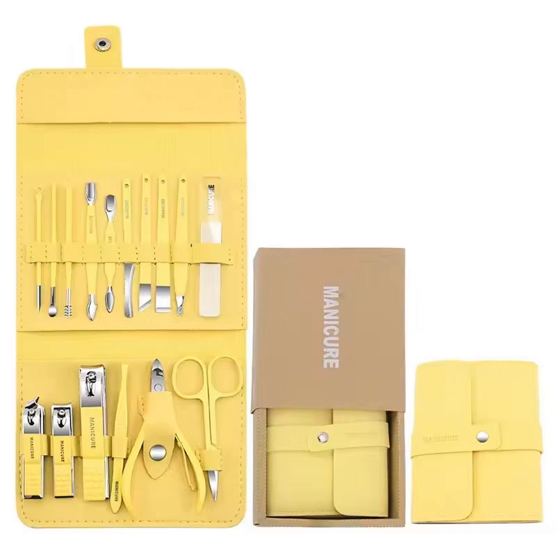16 In 1 Manicure Set: Complete set for babies and adults.
